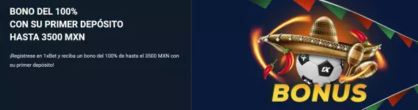 Bono de Bienvenida 1xbet Mexico