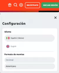 Betano MX - Formato de Momios