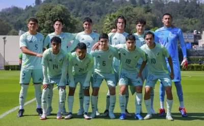 Foto de la formación de la selección mexicana sub 20
